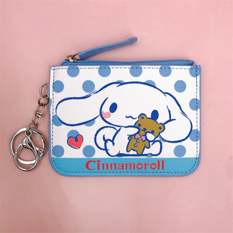 Kawaii Sanrio Portemonnee Anime Cinnamoroll Kinderen Speelgoed Kaarthouder Cartoon Jongens Portemonnee Mode Vrouwen Portemonnee Kind Kerstcadeaus