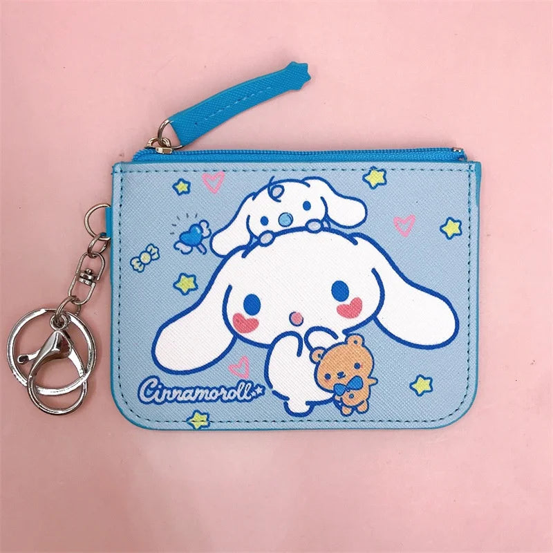 Kawaii Sanrio Portemonnee Anime Cinnamoroll Kinderen Speelgoed Kaarthouder Cartoon Jongens Portemonnee Mode Vrouwen Portemonnee Kind Kerstcadeaus