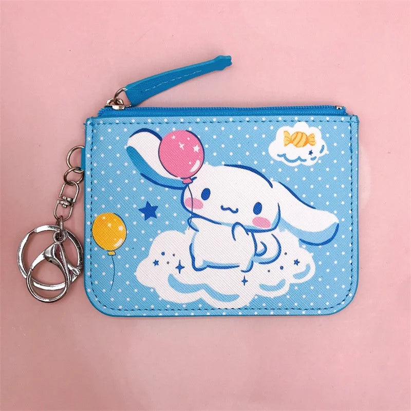 Kawaii Sanrio Portemonnee Anime Cinnamoroll Kinderen Speelgoed Kaarthouder Cartoon Jongens Portemonnee Mode Vrouwen Portemonnee Kind Kerstcadeaus