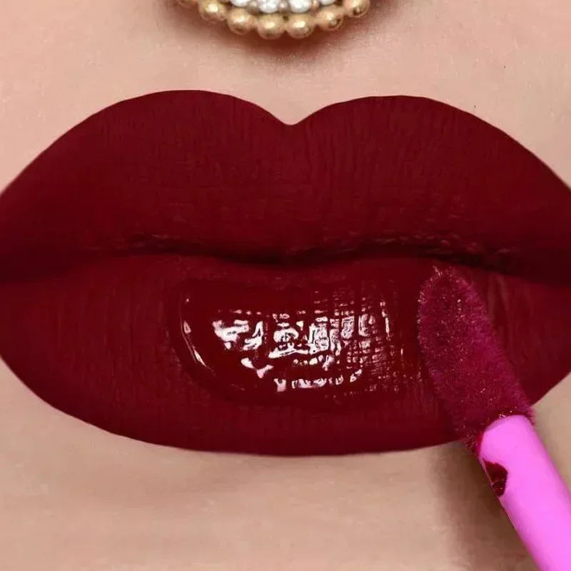 12 Colors Velvet Matte Lip Gloss Nude Pink Silky Liquid Lipstick